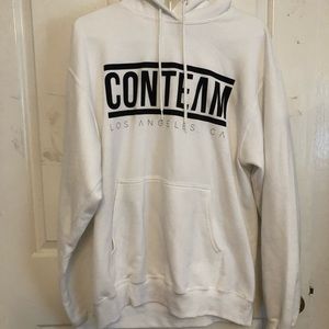 White Conteam hoodie